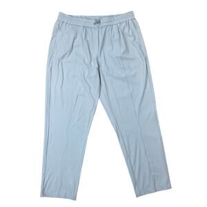 Tilley Wanderer Pull On Pant Light Grey Stretch Tapered Leg Travel Trail Women L